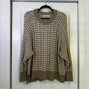 Faithfull the Brand Striped Tan Sweater
